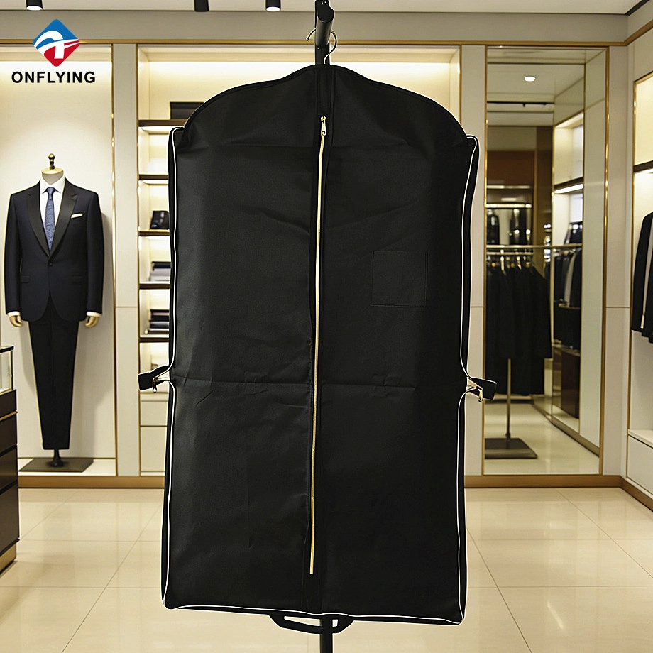 Foldable Black Clothing Bag manufacturer