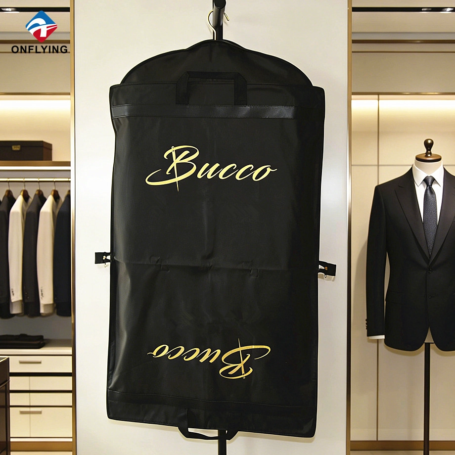 Foldable Black Clothing Bag manufacturer