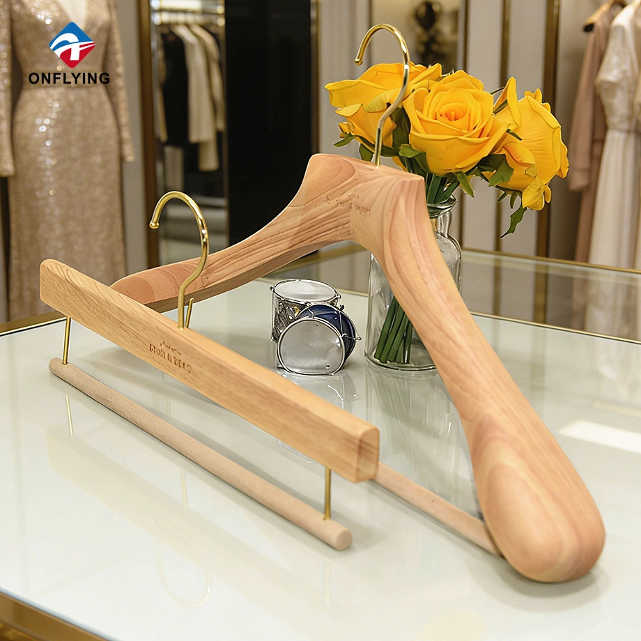 Oak Wood Clothes Hanger Set factory
