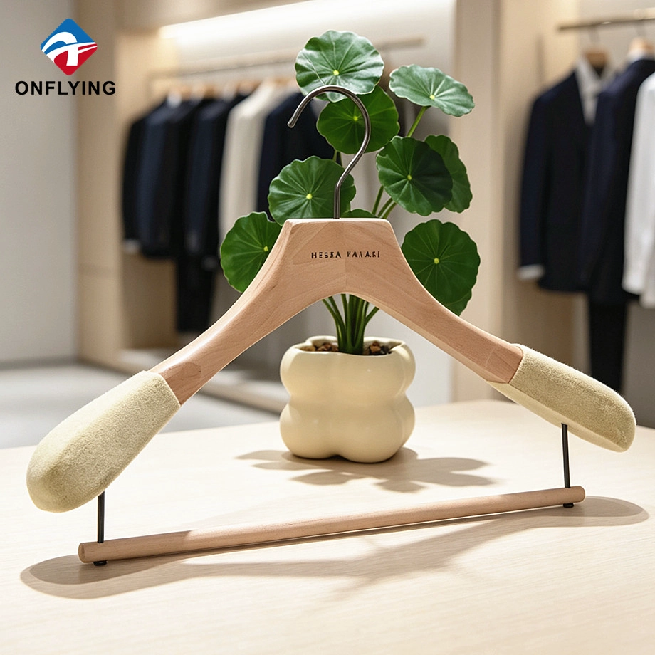 Solid Wooden Suit Hanger factory