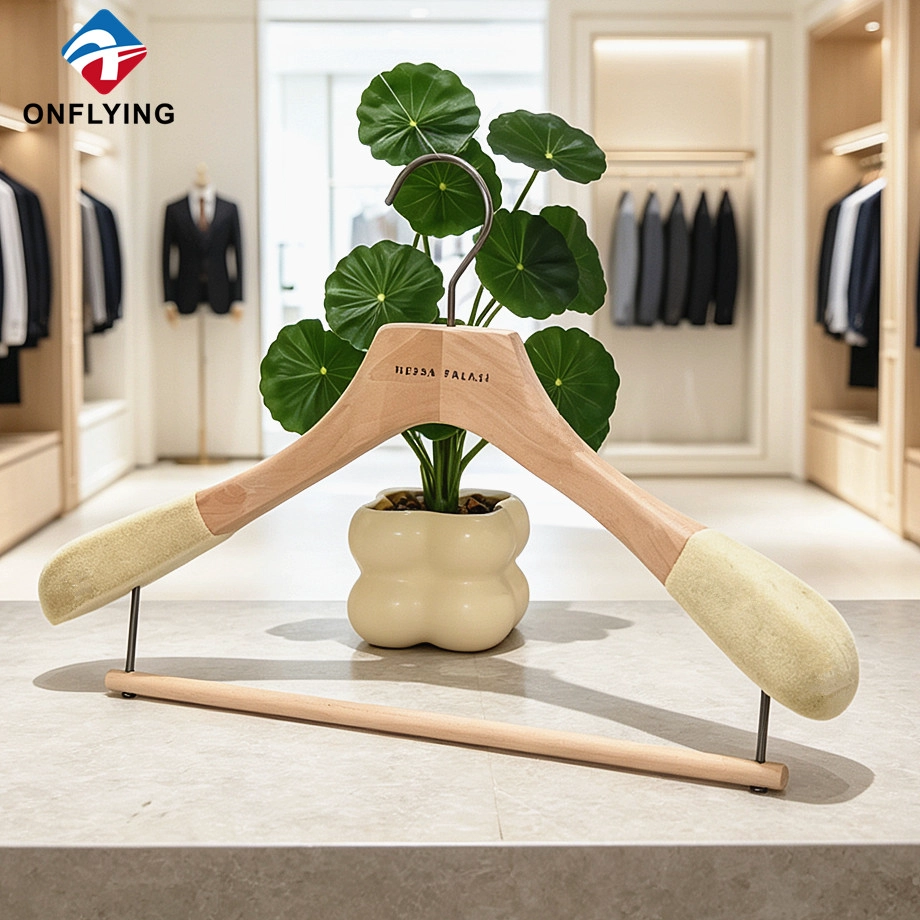 Solid Wooden Suit Hanger factory