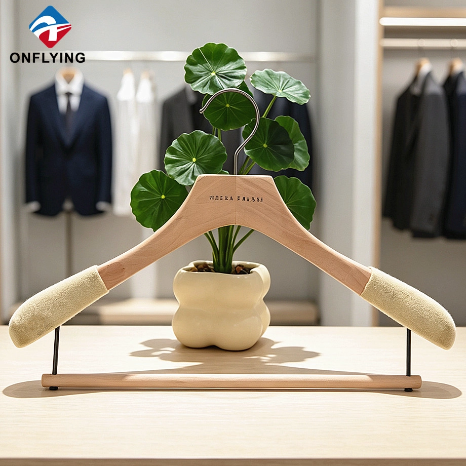 Solid Wooden Suit Hanger factory