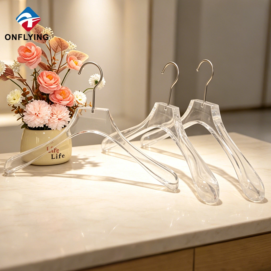 Premium custom Clear Acrylic Hangers manufacturer