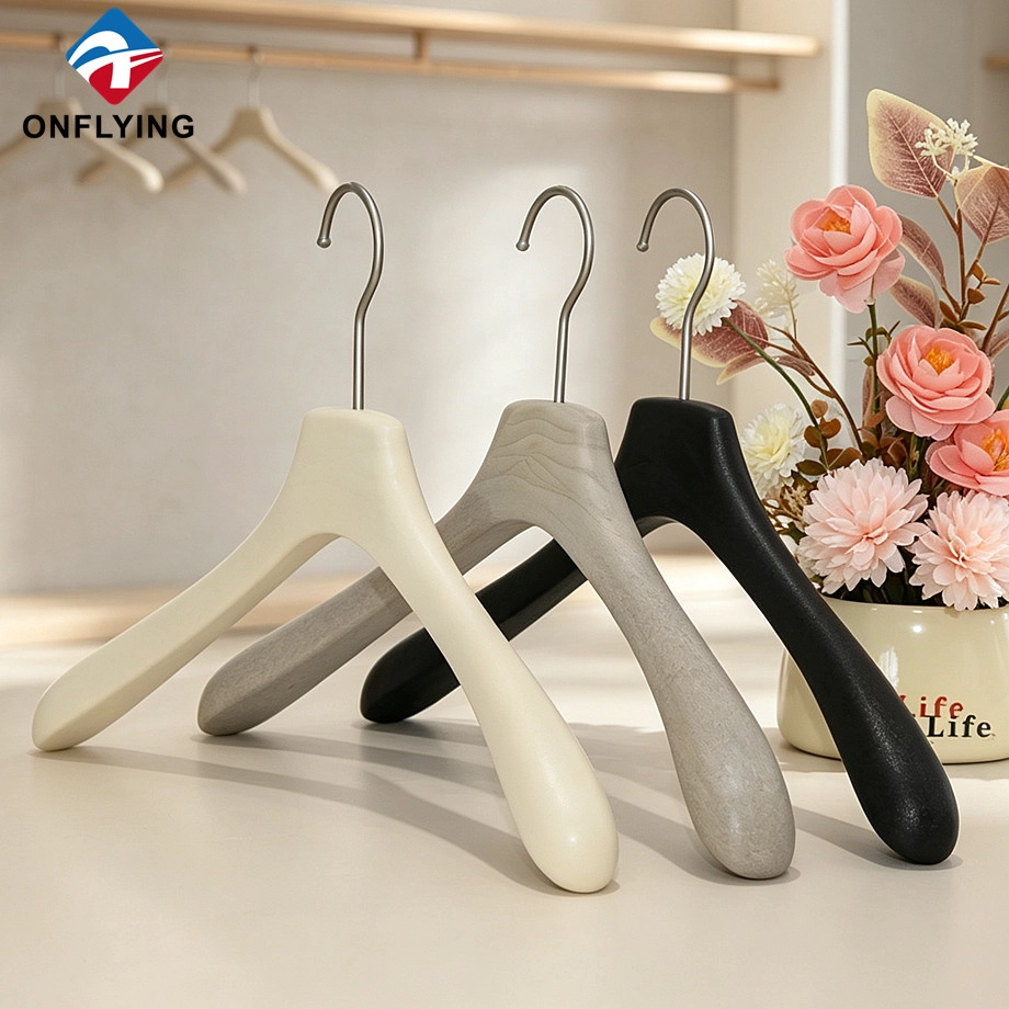 China Luxury Sturdy Exquisite Colored Resin Garment Clothing Hanger Set Custom logo Supplier China manufacturer