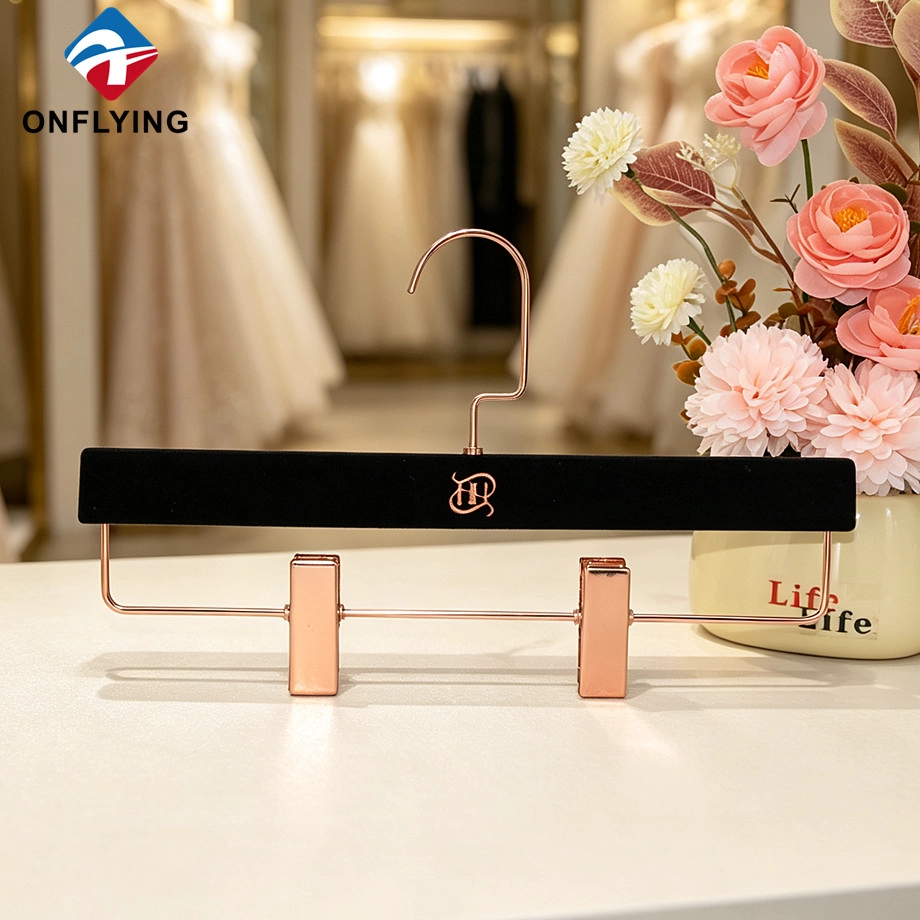 Velvet Flocked Pants Hanger manufacturer