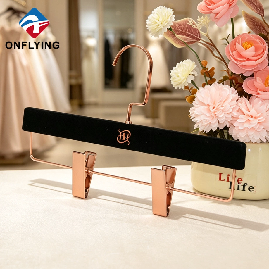 Velvet Flocked Pants Hanger manufacturer