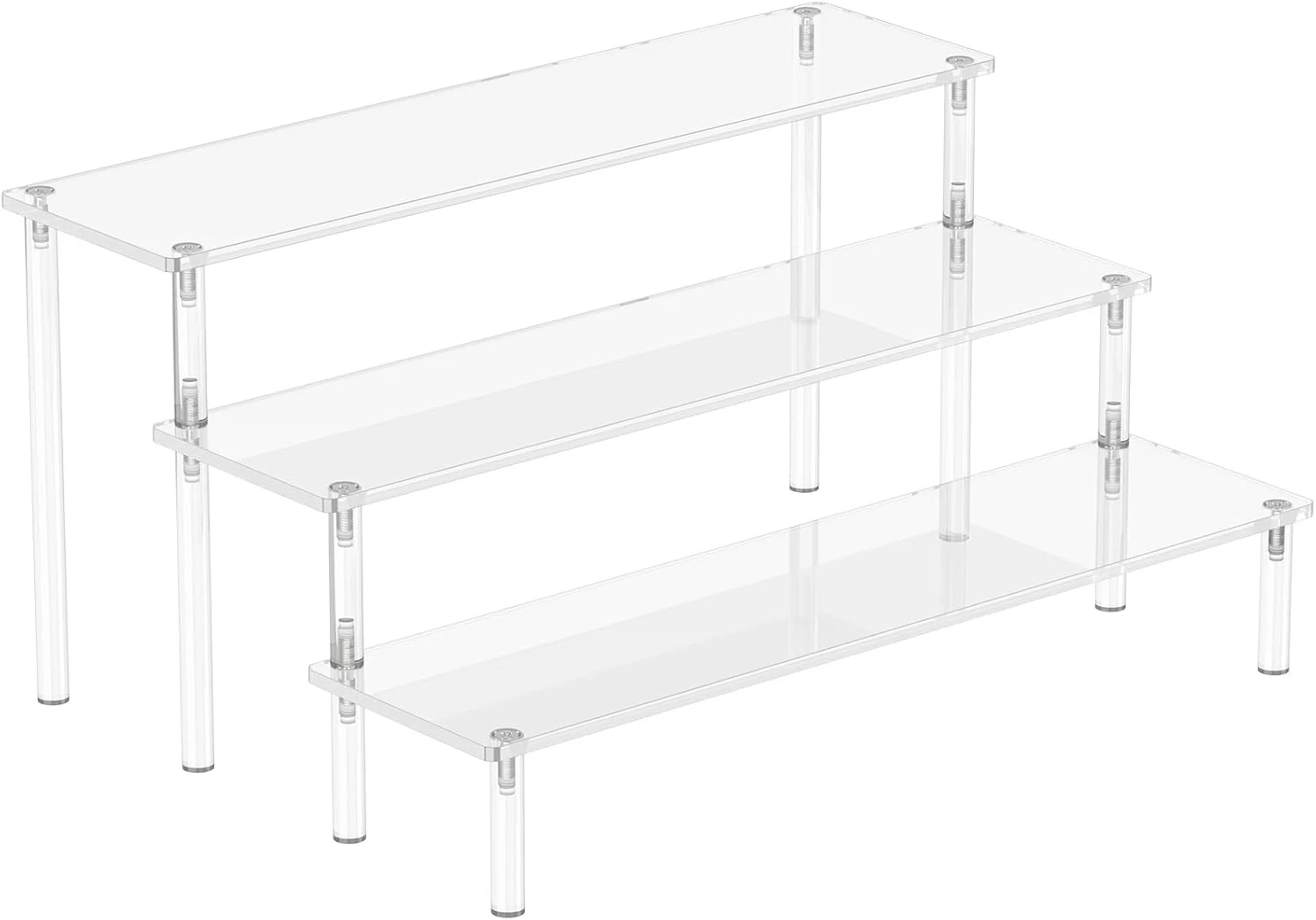 China Wholesale Acrylic Display Risers, Stand Holder, Large Shelf Risers for Figures manufacturer