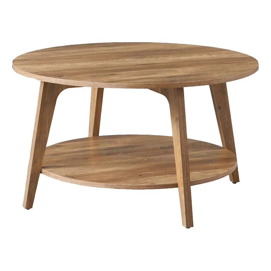 China Wholesale Round Coffee Table, 2 Tier Coffee Table with Storage manufacturer