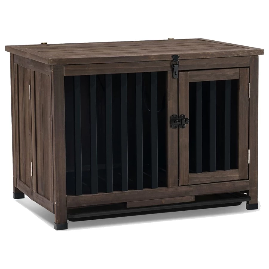 China Wholesale Wooden Portable Foldable Dog Kennel, Solid Wood Indoor Dog Cage manufacturer