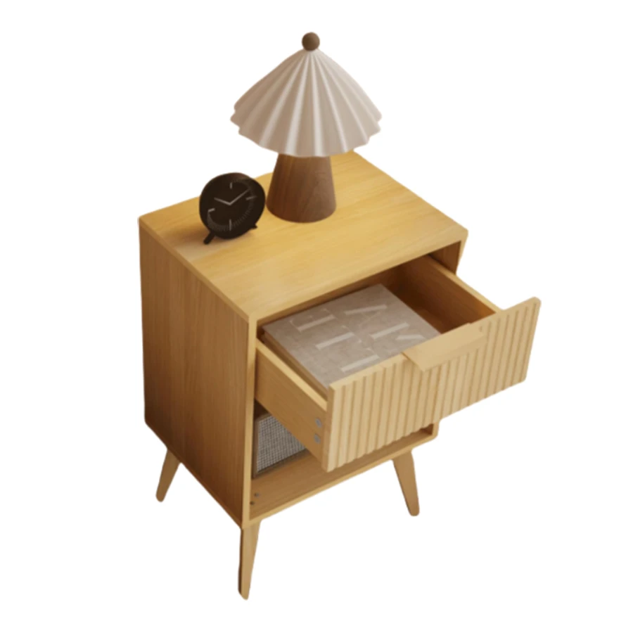 Small Bedroom Hero: How This Space-Saving Solid Wood Nightstand Solves Clutter