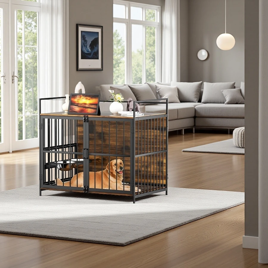 Wholesale Dog Crate Furniture-Style Cages for Large Dogs Indoor Heavy Duty Super Sturdy Dog Kennels