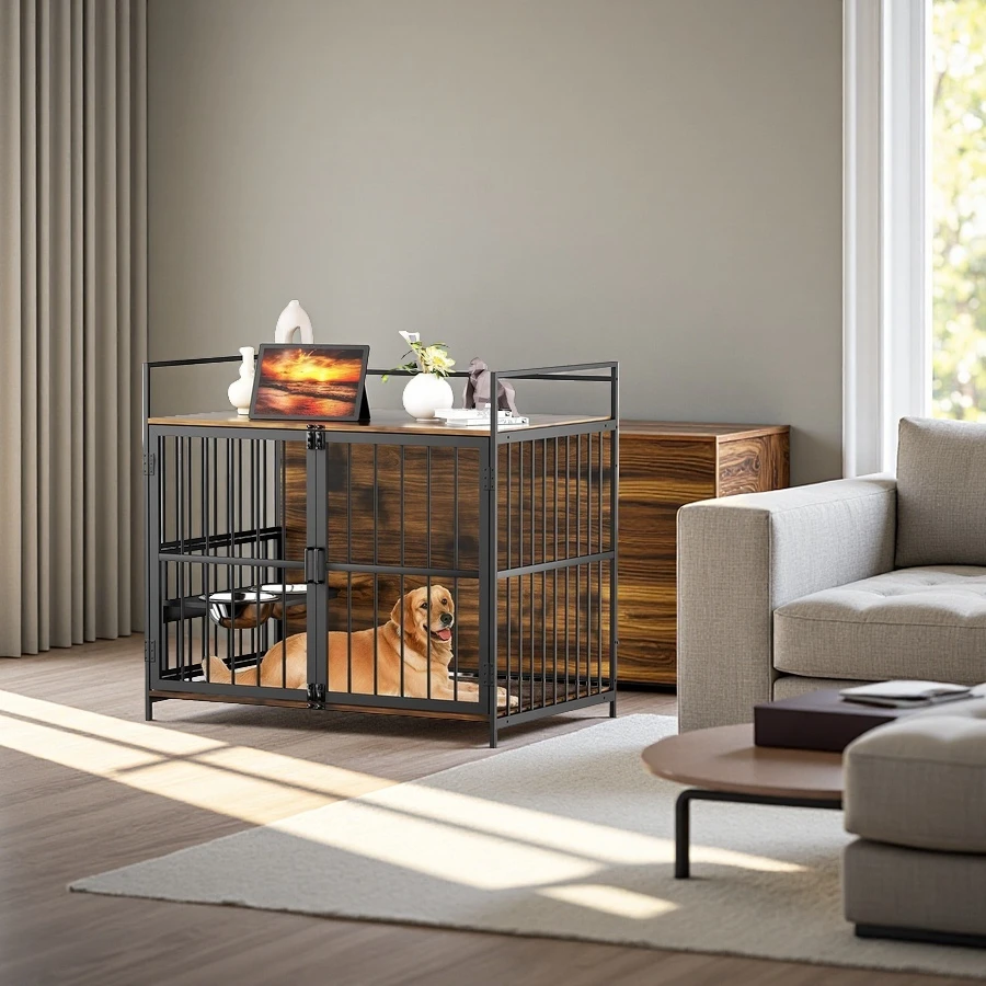 Wholesale Dog Crate Furniture-Style Cages for Large Dogs Indoor Heavy Duty Super Sturdy Dog Kennels