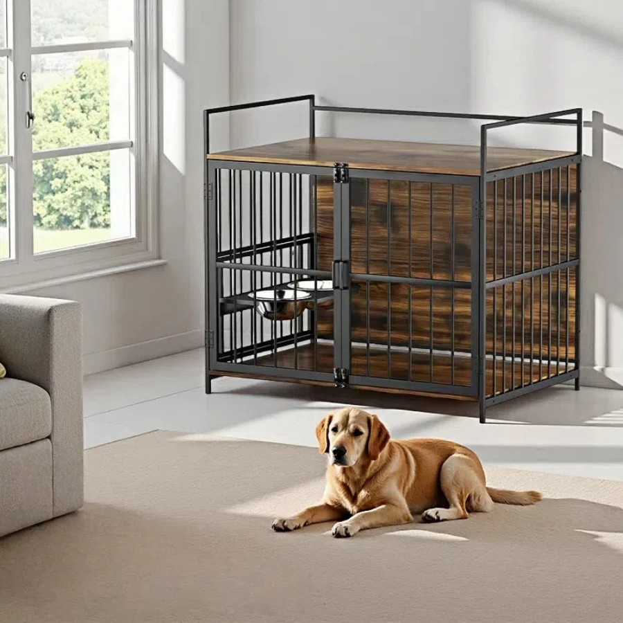 Wholesale Dog Crate Furniture-Style Cages for Large Dogs Indoor Heavy Duty Super Sturdy Dog Kennels