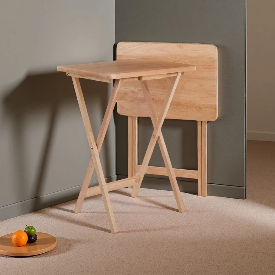 Wholesale Wooden Folding Table Rectangular Folding Tv Tray Table