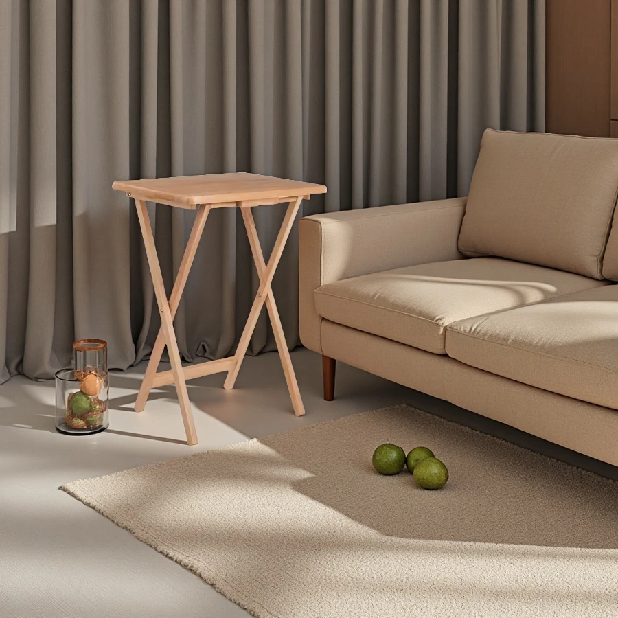 Wholesale Wooden Folding Table Rectangular Folding Tv Tray Table