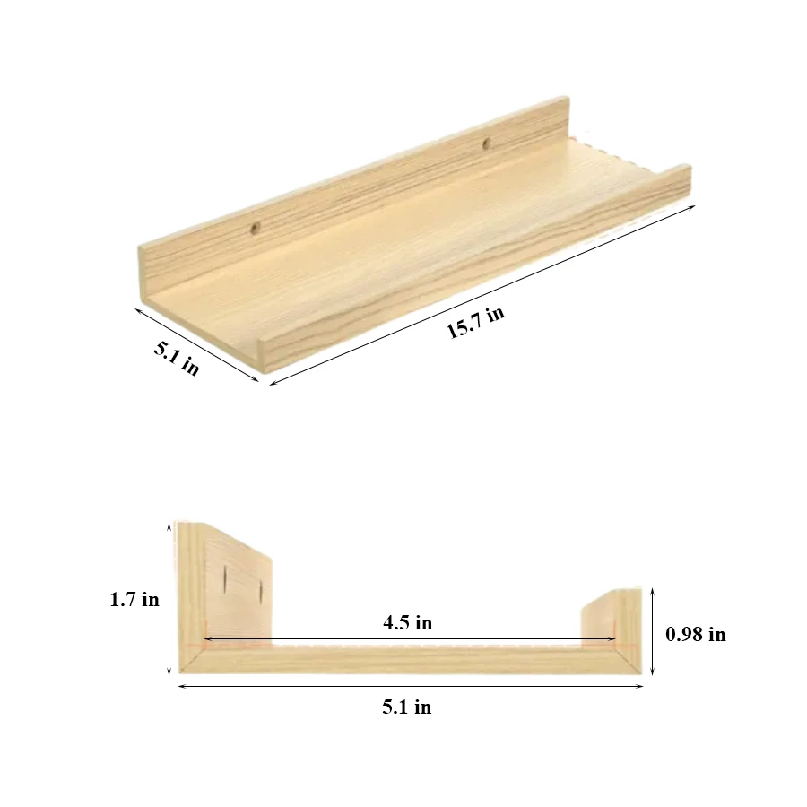 Wholesale Floating Shelves, Wall Shelves for Decor, Wall Mounted Wood Shelf, Picture Ledge Shelf