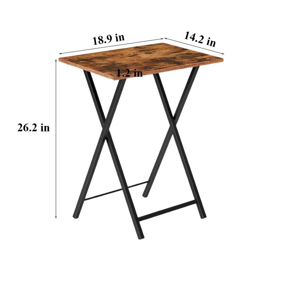 Wholesale Folding TV Tray Tables, Side Table for Small Space, Portable Sofaside Desk