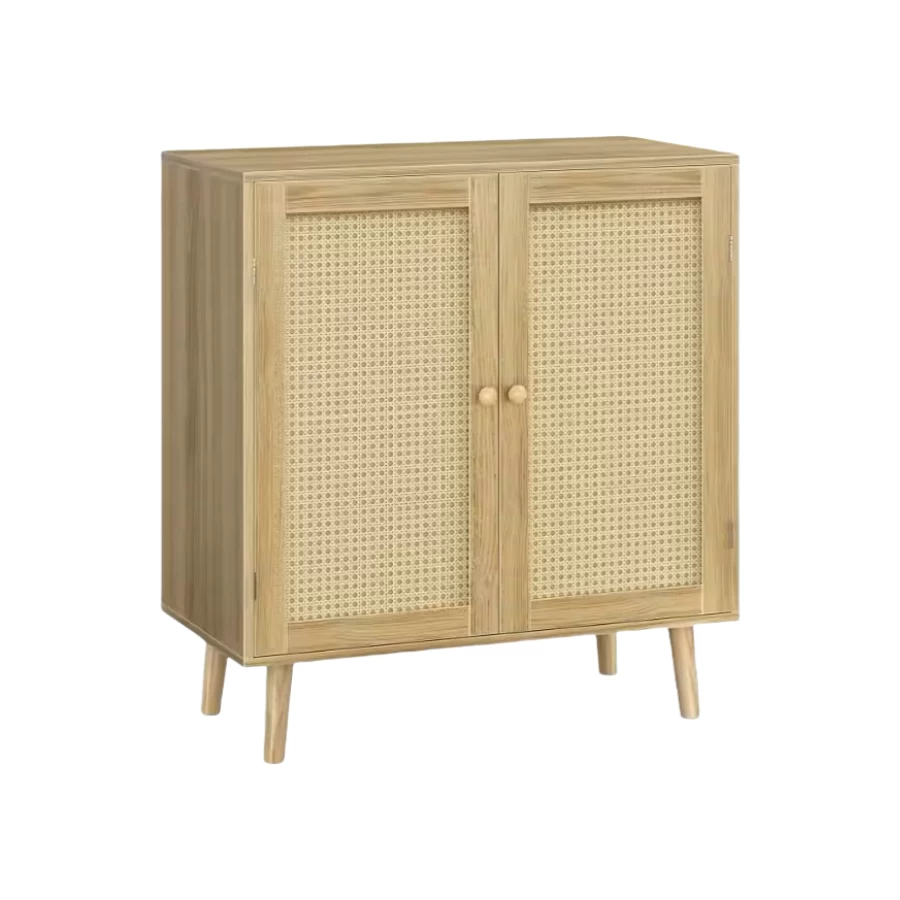 China Wholesale Storage Cabinet, Sideboard Buffet Cabinets with Storage, Storage Cabinet with Rattan Decor Doors manufacturer