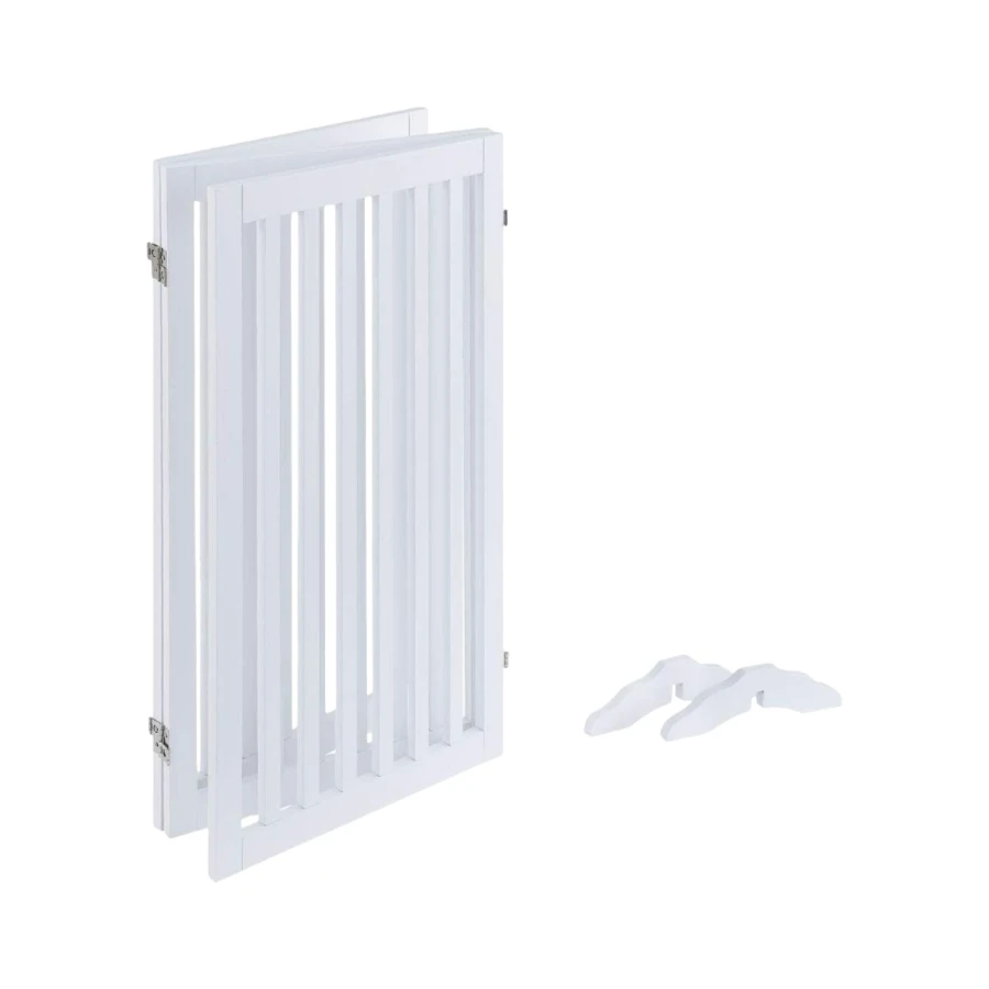 Wholesale Wooden Foldable Pet Gate Indoor 3 Panels Freestanding Pet Fence