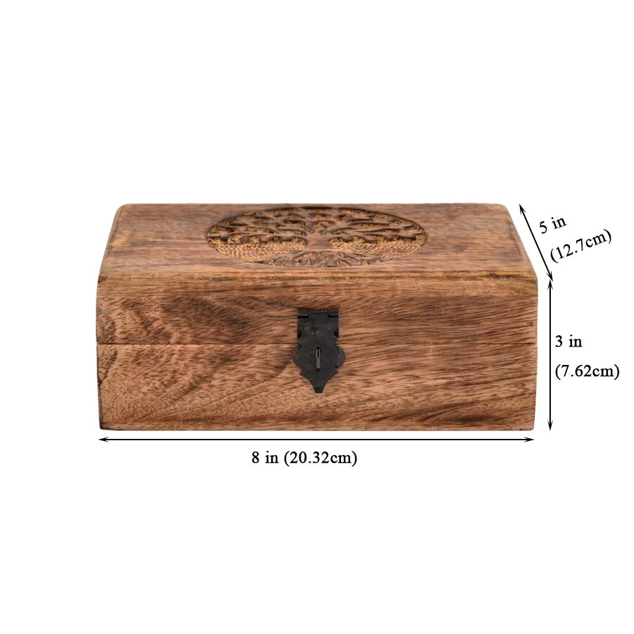 Wholesale Wooden Jewellery Organiser  Handmade Engraving Beautifully Keepsake Box