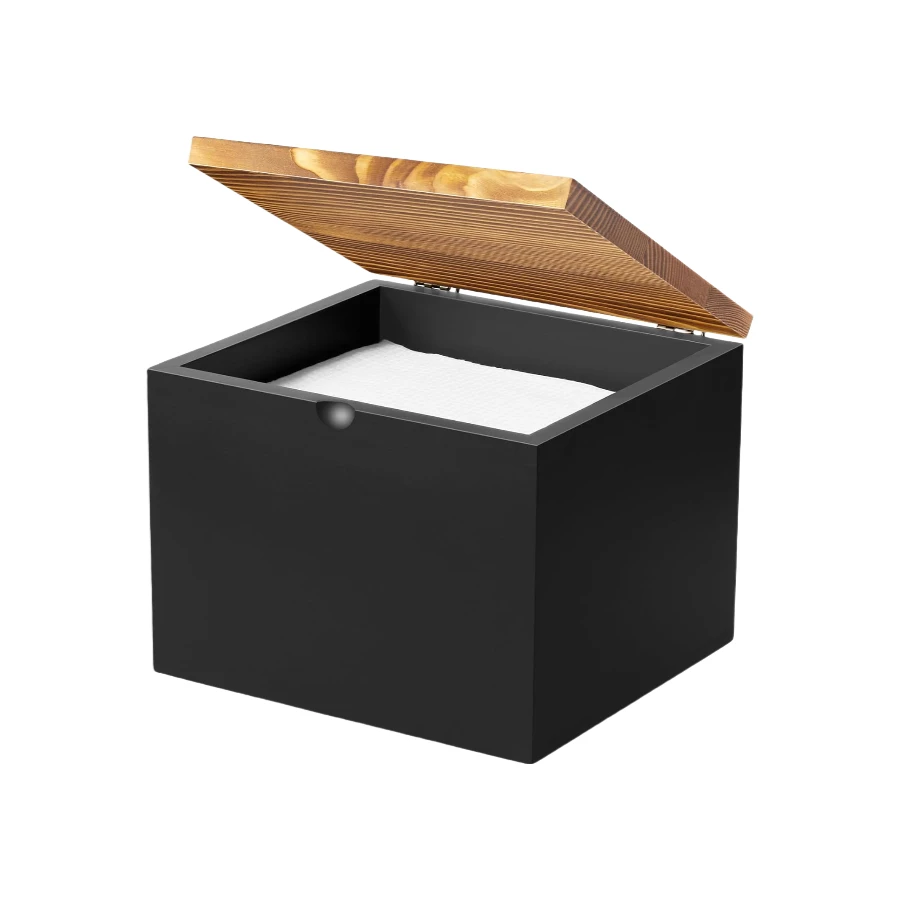Wholesale Disposable Face Towel Holder, Wooden Face Towel Container, Storage Box with Lid