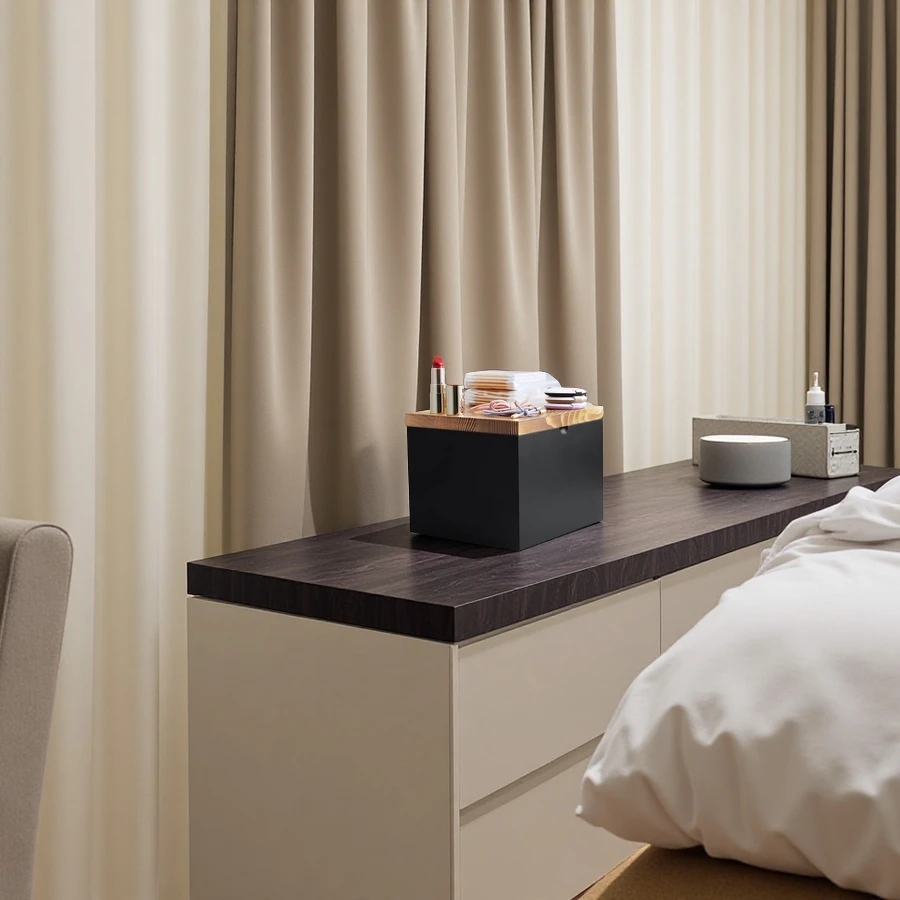 Wholesale Disposable Face Towel Holder, Wooden Face Towel Container, Storage Box with Lid