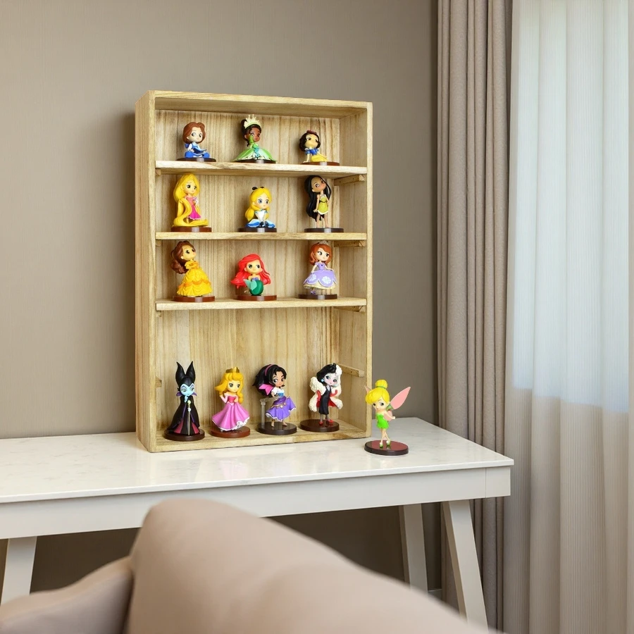 Wholesale Wooden Wall-Mounted Display Shelves Rack for Collectibles-Figures