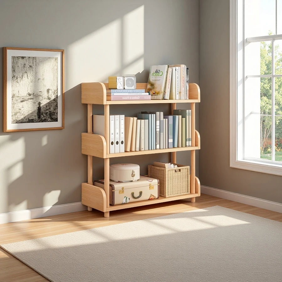 Wholesale Wooden Open Bookcase, Modern Display Bookshelf