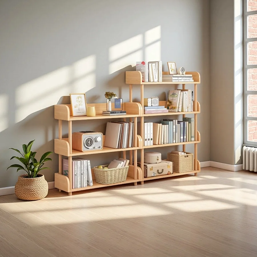 Wholesale Wooden Open Bookcase, Modern Display Bookshelf