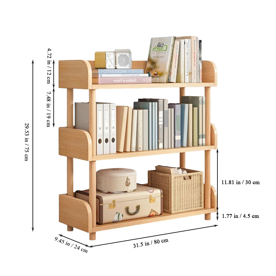 Wholesale Wooden Open Bookcase, Modern Display Bookshelf
