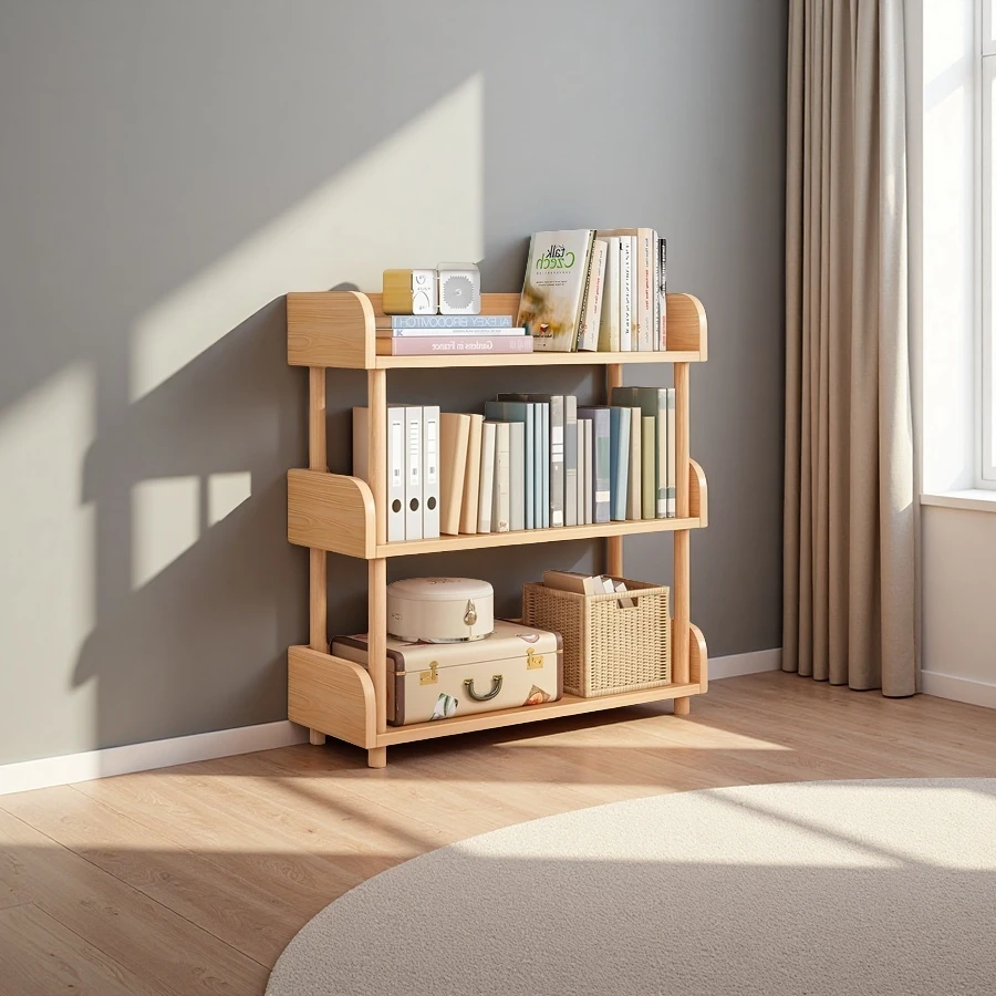Wholesale Wooden Open Bookcase, Modern Display Bookshelf