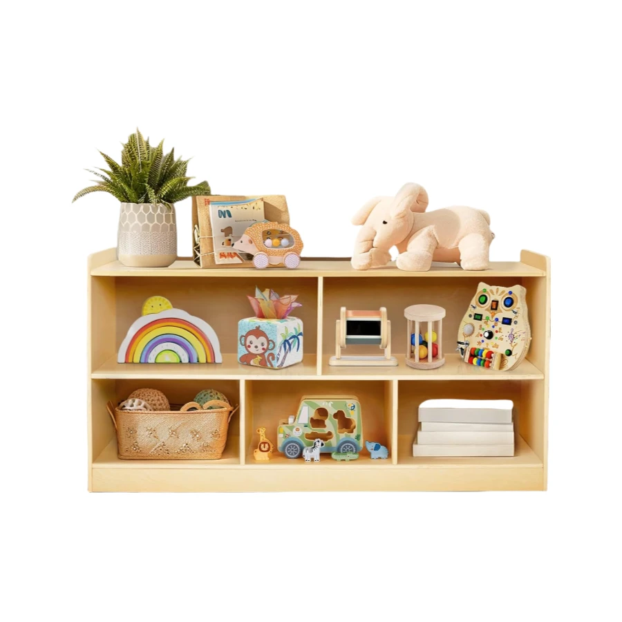 Wholesale Wooden Storage Cabinet, Montessori Bookshelf, Kids Toy Storage Organizer Book Shelf