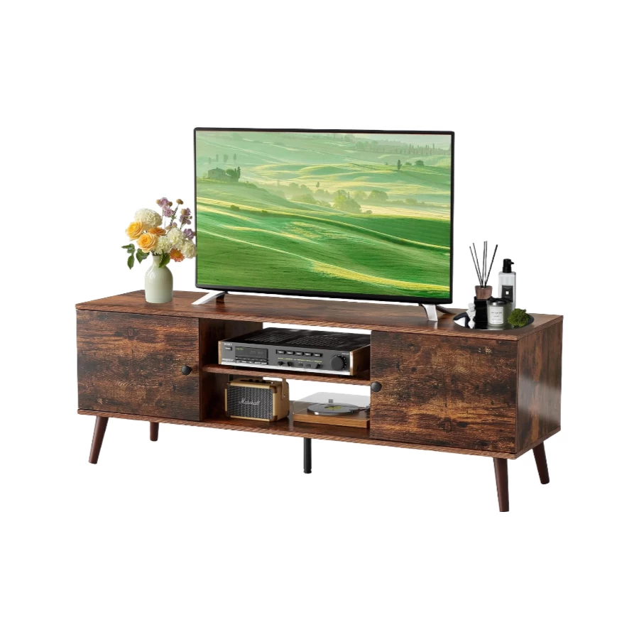 China Wholesale TV Stand with Storage Cabinet, Media Console Table, Wooden Television Furniture manufacturer