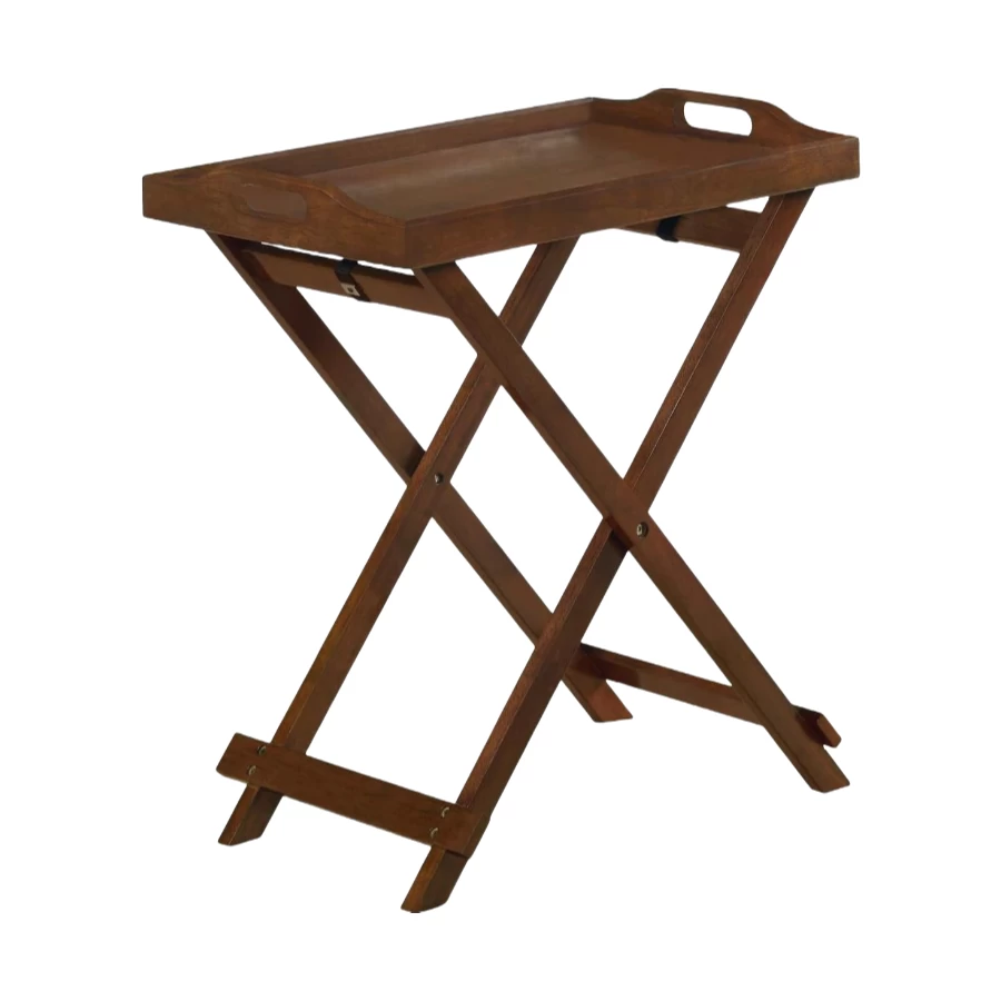China Wholesale Wooden Folding Tray Table, Modern End Table for Living Room, Bedroom manufacturer