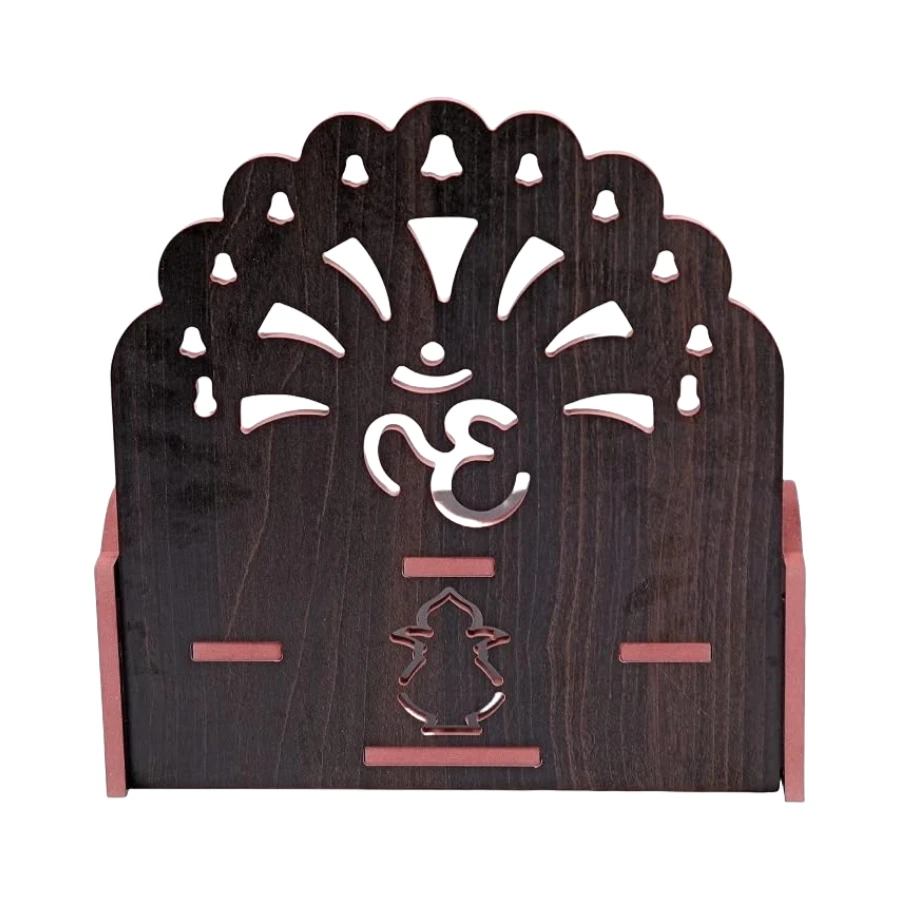 Wholesale Fully Handmade Beautiful Wooden Wall Hanging Puja Temple for Home God Stand