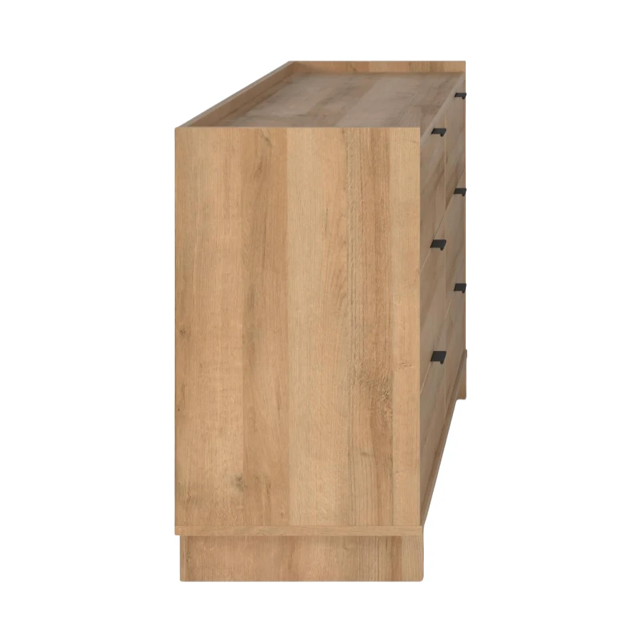 Factory Custom Simply Modern 6-Drawer Double Dresser for Bedroom, Chest of Drawers