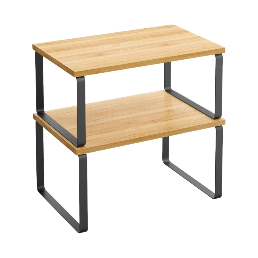 Kitchen Organization Upgrade: This Bamboo Shelf Turns Cluttered Counters into Gourmet Prep Zones