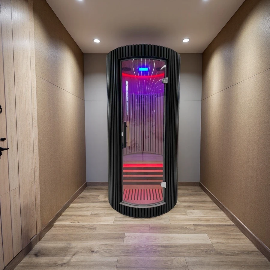 Factory Direct Sale Hemlock Infrared Sauna Room Indoor One-Person