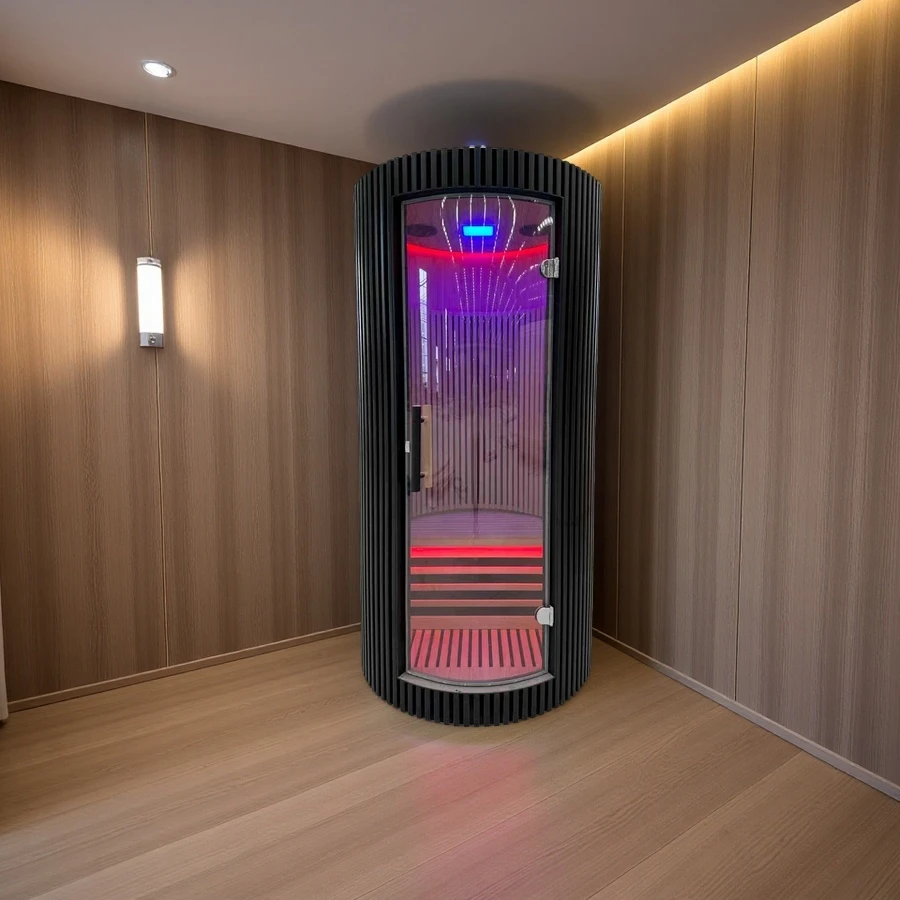 Factory Direct Sale Hemlock Infrared Sauna Room Indoor One-Person