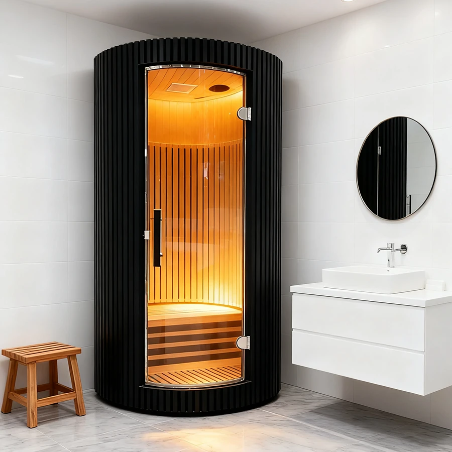 Factory Direct Sale Hemlock Infrared Sauna Room Indoor One-Person