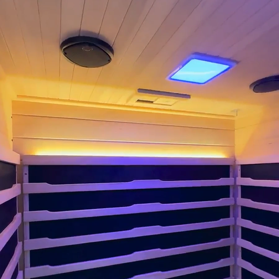 Couverture de pluie personnalisée, chauffage infrarouge en cristal de carbone, salle de sauna