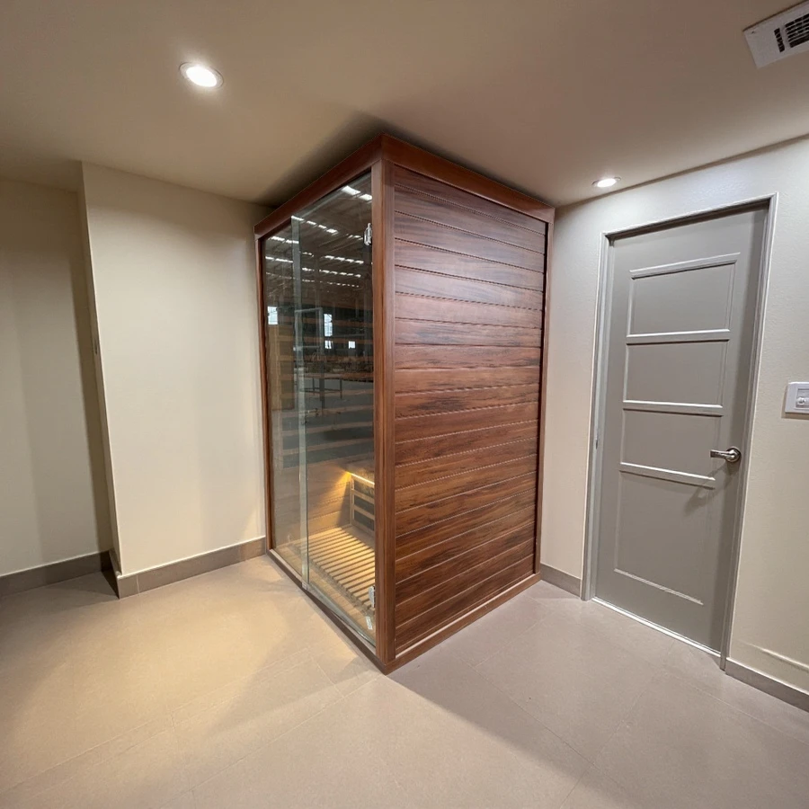 Factory Direct Sale Deluxe Sauna Room Using Far-infrared for 2 People