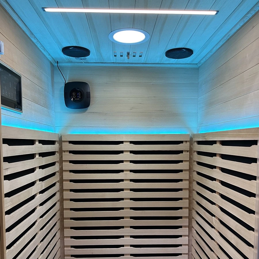 Wholesale Indoor Wooden Graphene Heating Sauna Room Single Person