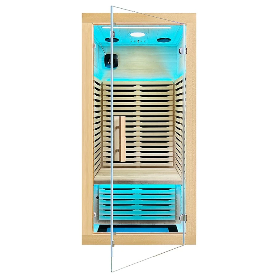 Wholesale Indoor Wooden Graphene Heating Sauna Room Single Person