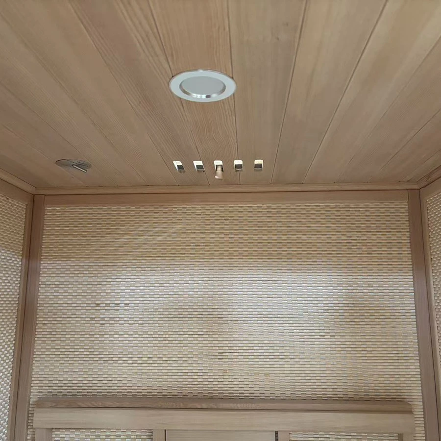 Custom Natural Hemlock Indoor Personal Far Infrared Sauna Room