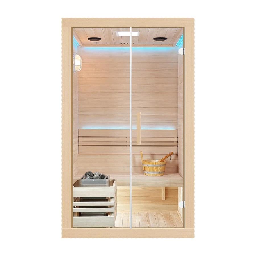 Wholesale Modern Design 2 Person Indoor Sauna Room with Sauna Stove