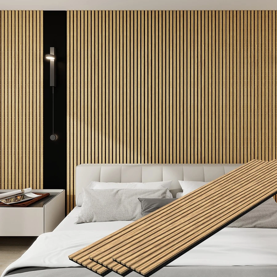 Wholesale Flexible Sound Absorbing Board Wood Slat Wall Panel for Decoration