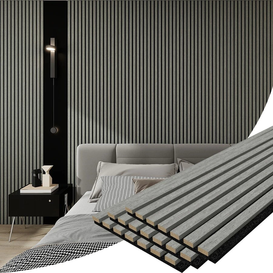 Wholesale Acoustic Slat Panel Wood Modern Interior Sound Proof Wall Decoration