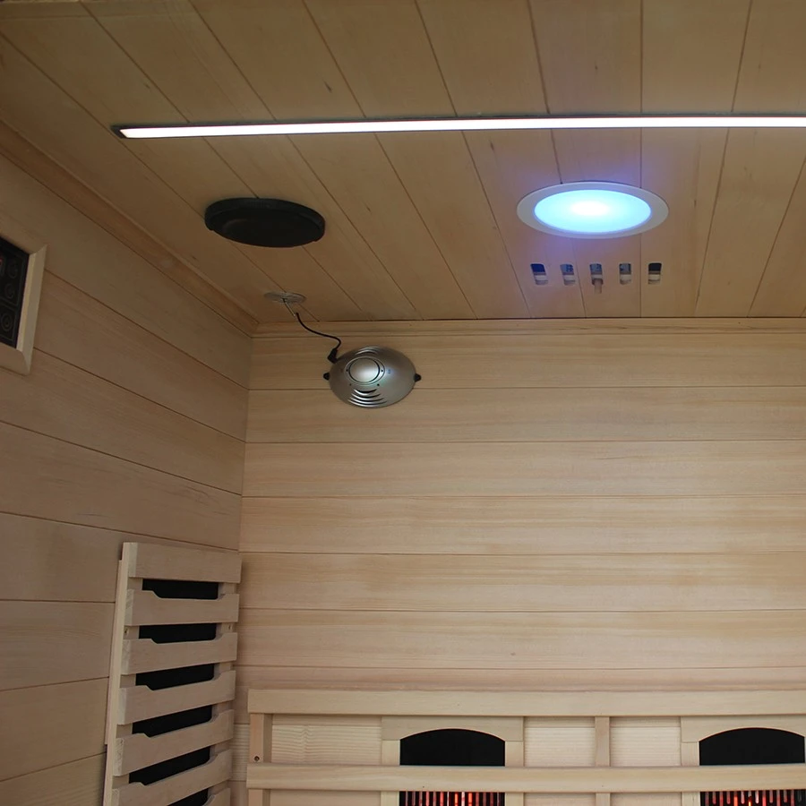 Wholesale Far Infrared Sauna Room, Premium Hemlock Wood Sauna, 2 People