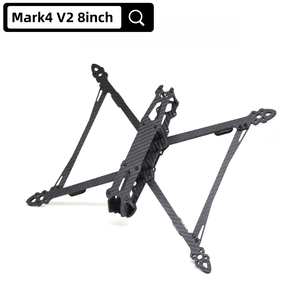 China Mark4 V2 8inch 3K Full Carbon Fiber Frame for FPV Drone manufacturer